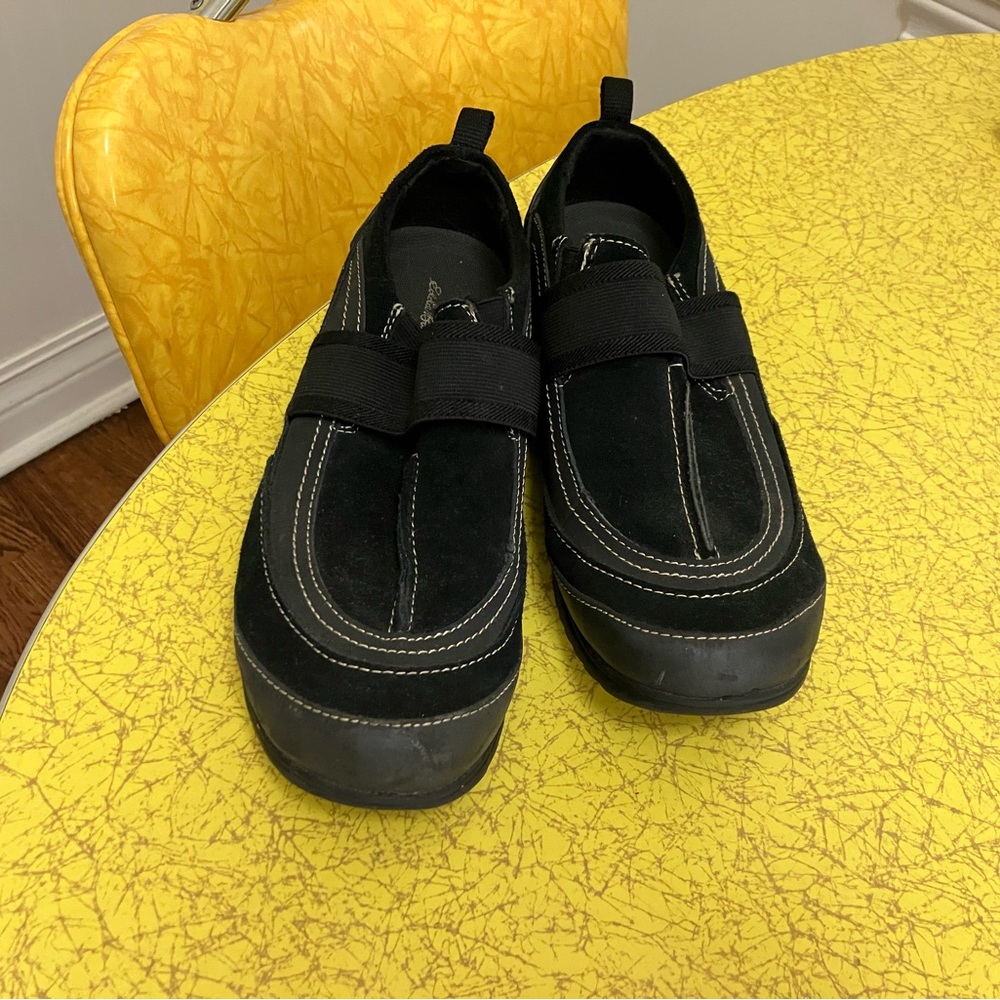 Eddie Bauer Women's Faith Black Suede Comfort Shoe Size 9.5